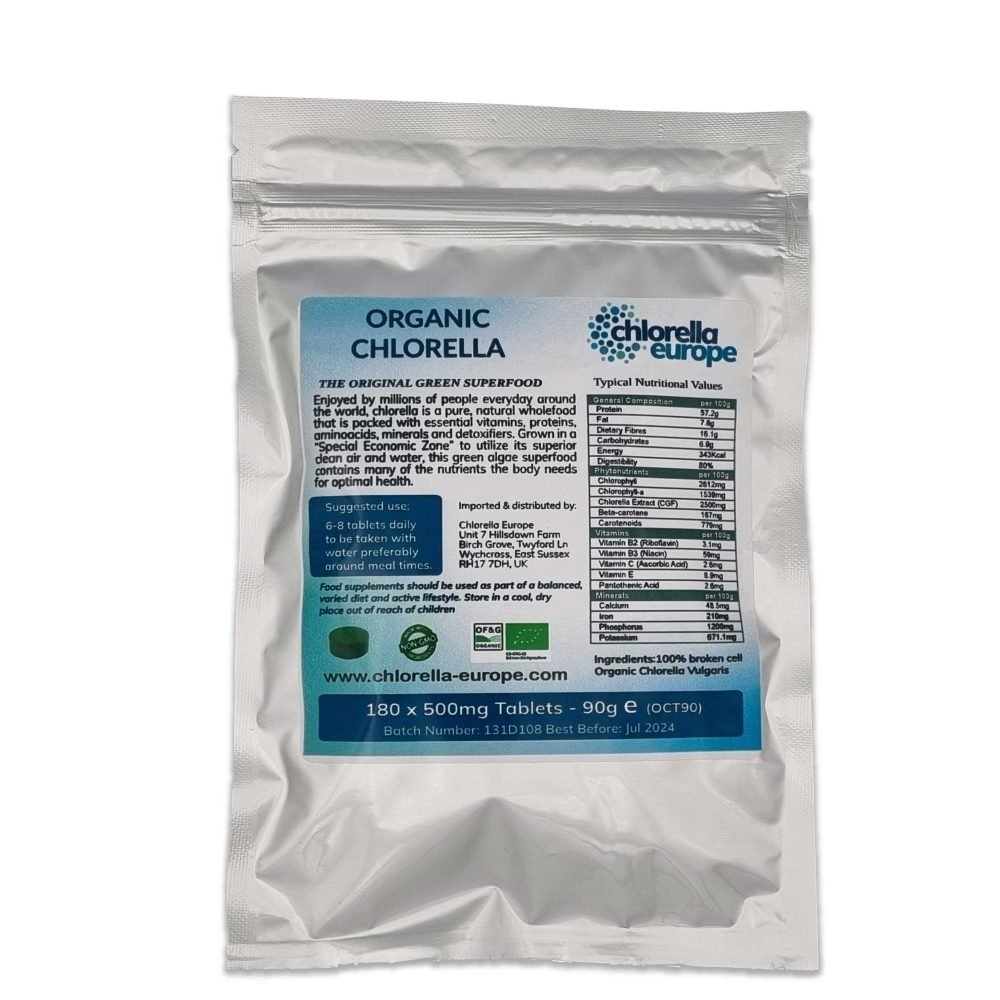 Organic Chlorella Tablets - 90g
